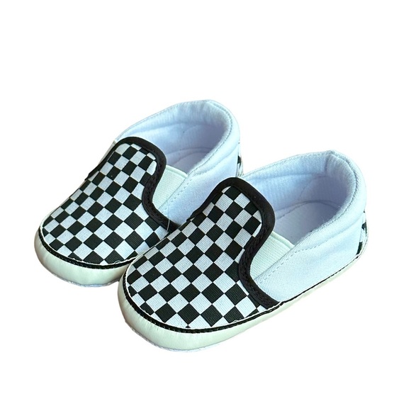 Toddler Checker Print Soft Canvas Sneaker - Picture 1 of 6